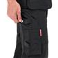 DuraDrive Men's GOAT RED LABEL Black Water Repellent Multi-Pocket Work Pants