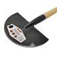 DuraDrive Ash Wood D-Handle Half-Moon Turf Grass Foot Step Edger 