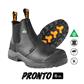 DuraDrive Men's CSA PRONTO 6 in. Black Full Grain Leather Slip-On Metal-Free Water-Resistant Safety Work Boots