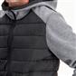 DuraDrive Men's WIZARD GREEN LABEL Black and Grey Quilted Hooded Jacket