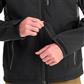 DuraDrive Men's FIGHTER GREEN LABEL Black and Grey Water Resistant Hooded Softshell Jacket