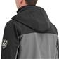 DuraDrive Men's FIGHTER GREEN LABEL Black and Grey Water Resistant Hooded Softshell Jacket