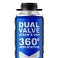 SAX 360 24.5 oz. Extreme Climate Dual Valve Straw & Gun-Grade Expanding Insulating Spray Foam Gun-Grade Sealant