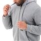 DuraDrive Black Label Waffle Lined Zipper Light Grey Hoodie