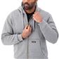 DuraDrive Black Label Waffle Lined Zipper Light Grey Hoodie