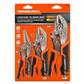 VANQUISH 4208 Locking Pliers Set (3-Piece)