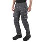 DuraDrive Men's INVICTA Grey Camouflage Cargo Work Pants with Knee-Pad Pockets