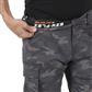 DuraDrive Men's INVICTA Grey Camouflage Cargo Work Pants with Knee-Pad Pockets