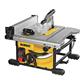 DEWALT DWE7485+DW7451+DWA181440 8-1/4 in. Compact Jobsite Table Saw with Stand and Blade