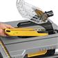 DEWALT DWE7485+DW7451+DWA181440 8-1/4 in. Compact Jobsite Table Saw with Stand and Blade