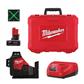 Milwaukee 3632-21 M12 12-Volt Lithium-Ion Cordless Green 360-Degree 3-Plane Laser Kit