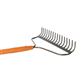 DuraDrive R101-16FL 68 in. 16-Tine Fibreglass Long Handle Hardened Steel Head Bow Rake