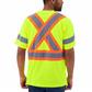 DuraDrive Men's Deluxe Yellow Hi-Vis Short Sleeve Cotton Rich Safety T-Shirt