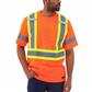 DuraDrive Men's Deluxe Orange Hi-Vis Short Sleeve Cotton Rich Safety T-Shirt