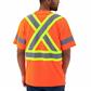 DuraDrive Men's Deluxe Orange Hi-Vis Short Sleeve Cotton Rich Safety T-Shirt