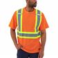 DuraDrive Men's Orange Hi-Vis Short Sleeve Cotton Safety T-Shirt