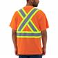 DuraDrive Men's Orange Hi-Vis Short Sleeve Cotton Safety T-Shirt