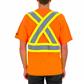 DuraDrive Men's Orange Hi-Vis Cooling Mesh Short Sleeve Safety T-Shirt