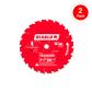 Freud Diablo D0724PX 7-1/4 in. 24-Tooth Wood Framing Saw Blade (2-Pack)