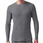 STANFIELD'S 9513 Men's Long Sleeve Waffle-Knit Crew Neck Charcoal Thermal Shirt
