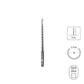SABERCUT 1/4 in. x 6 in. SDS PLUS 3-Cutter Carbide Tip Concrete & Rebar Drill Bit