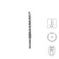 SABERCUT 5/8 in. x 8 in. SDS PLUS 3-Cutter Carbide Tip Concrete & Rebar Drill Bit