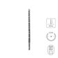 SABERCUT 1/2 in. x 12 in. SDS PLUS 3-Cutter Carbide Tip Concrete & Rebar Drill Bit