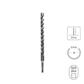 SABERCUT 3/4 in. x 12 in. SDS PLUS 3-Cutter Carbide Tip Concrete & Rebar Drill Bit