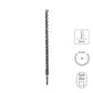 SABERCUT 3/4 in. x 18 in. SDS PLUS 3-Cutter Carbide Tip Concrete & Rebar Drill Bit