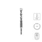 SABERCUT 3/4 in. x 8 in. SDS PLUS 2-Cutter Carbide Tip Concrete Drill Bit