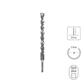 SABERCUT 7/8 in. x 12 in. SDS PLUS 2-Cutter Carbide Tip Concrete Drill Bit
