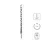 SABERCUT 1 in. x 18 in. SDS PLUS 2-Cutter Carbide Tip Concrete Drill Bit