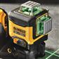 DEWALT TSTAK-compatible  Laser Kit DCLE34030G 20-Volt MAX Lithium-Ion Cordless 3-Beam 360-Degree Green Line