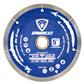 SABERCUT 5 in. Silent Reinforced Hub Tile, Porcelain & Granite Continuous Diamond Blade 