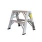 DuraDrive 2 ft. Aluminum Sawhorse Step Ladder with 300 lb. Load Capacity