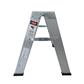 DuraDrive 2 ft. Aluminum Sawhorse Step Ladder with 300 lb. Load Capacity