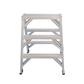 DuraDrive 3 ft. Aluminum Sawhorse Step Ladder with 300 lb. Load Capacity