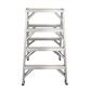 DuraDrive 4 ft. Aluminum Sawhorse Step Ladder with 300 lb. Load Capacity