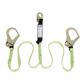 Peakworks SA-54022-6 6 ft. Shock Absorbing Twin Leg Fall Safety Lanyard with Snap and Form Hooks