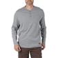 DURADRIVE LINK L/S HENLEY SHIRT WITH CHEST POCKET - BLUE OR HEATHER GREY