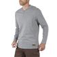 DURADRIVE LINK L/S HENLEY SHIRT WITH CHEST POCKET - BLUE OR HEATHER GREY