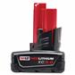 Milwaukee 48-11-2412 M12 12-Volt 3.0-Ah REDLITHIUM XC Lithium-Ion Battery (2-Pack)