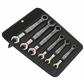 Wera 05020022001 Joker 6000/6002 Ratcheting Combination / Double Open-Ended Wrench Set (6-Piece)