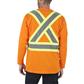 DURADRIVE 100% COTTON HI-VIS L/S T-SHIRT - ORANGE