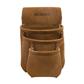 BOSSA 3-Pocket Tabaco Brown Leather Drywall Pouch