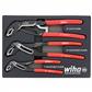 Wiha 34690 Classic Grip Adjustable Water Pump Pliers Set (3-Piece)