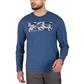 Duradrive Compass Camo Print Long Sleeve Crew Neck T-shirt