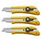 OLFA 1141946 BN-L/CP3 18mm Heavy-Duty Ratchet Lock Snap-Off Utility Knife (3-Pack)