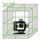 Kapro 884G Electronic Green 4D with Extra 360 Horizontal Ground Beam Laser