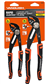 VANQUISH 3204 Curved Jaw Groove Joint Pliers Set 2Pc